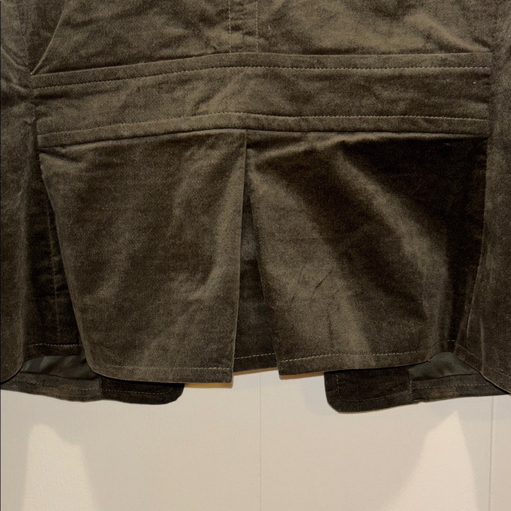 Talbots Velvet Military Jacket Sz 16 Dark Green/Olive Color NWOT - Picture 4 of 9